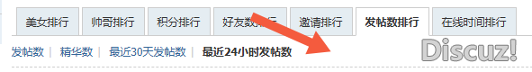 系統自帶最近30天和最近24小時

發帖數排行

，可以增加最近一年的排行嗎？請問如何設置